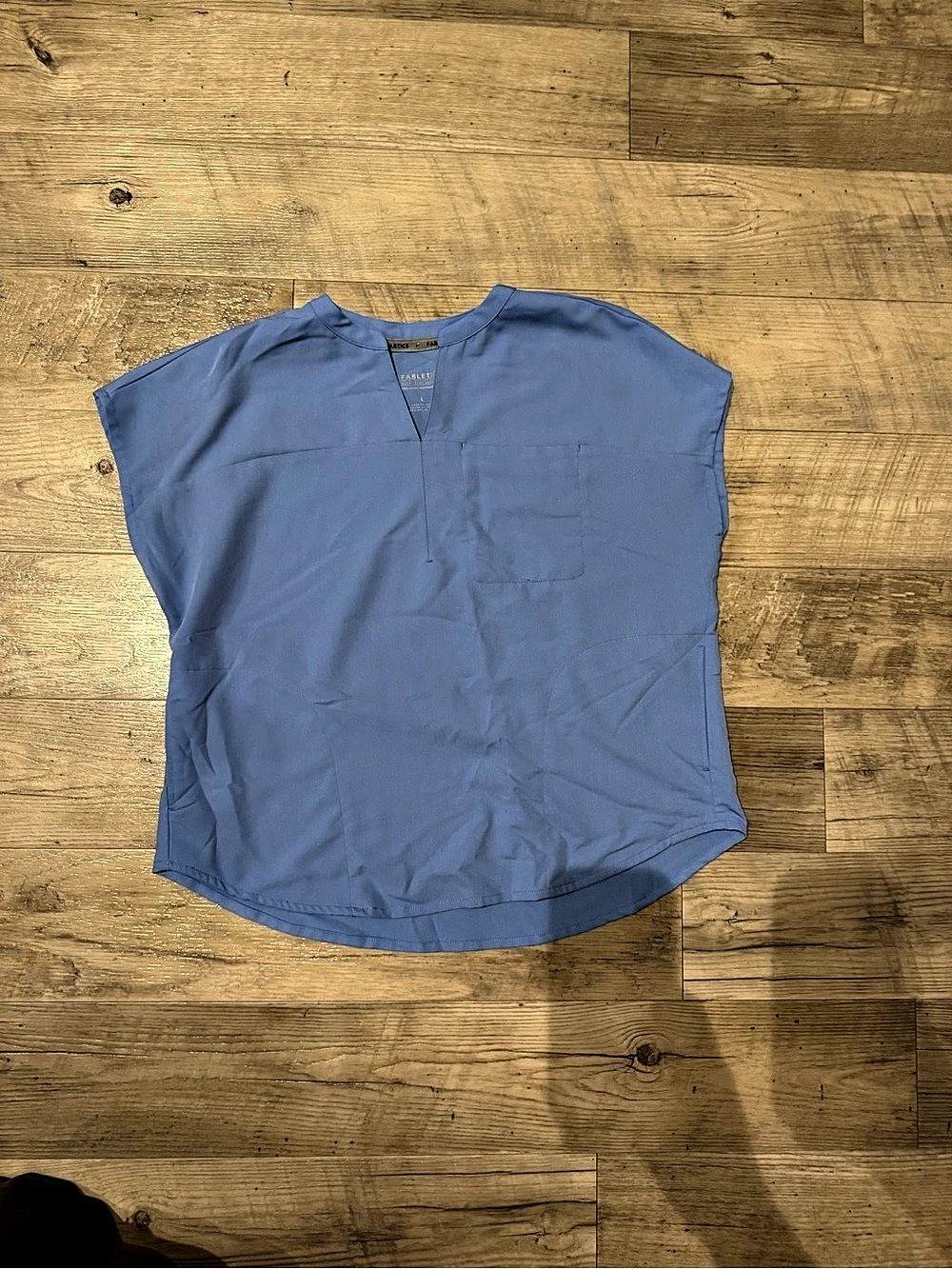 Fabletics Scrub Top and Jogger Scrub Pants Set Blue